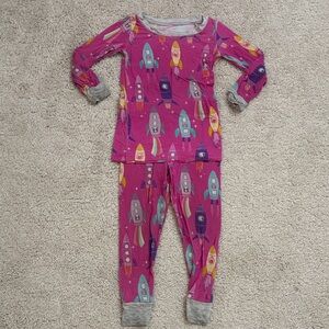 Little Sleepies Rocketships Two Piece pajamas